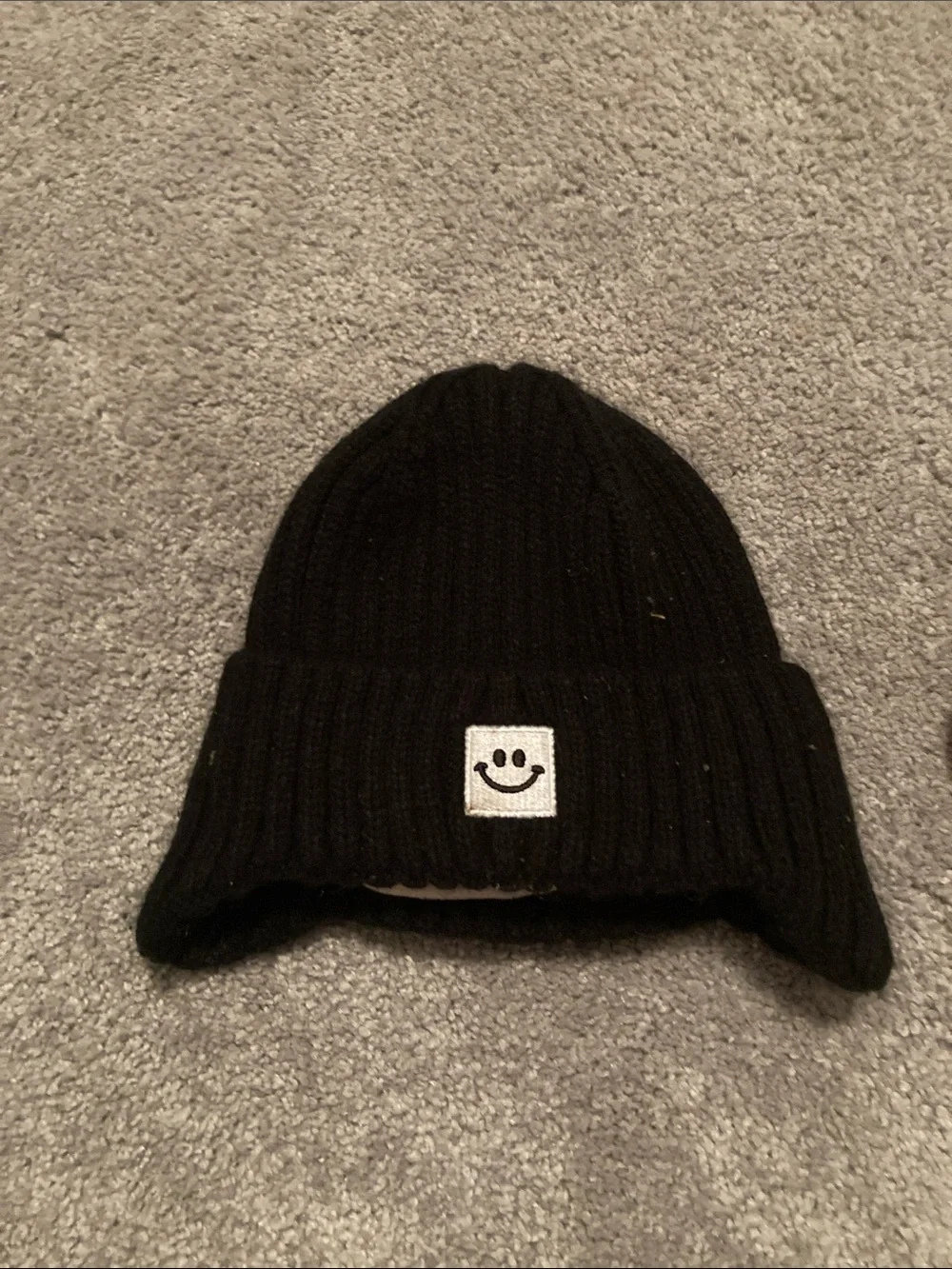 Amazon Kids Ribbed Earflap Beanies - Black & Mustard